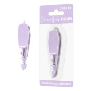 dohe serenity recambio de cinta correctora 5mm x 6m retractil color morado