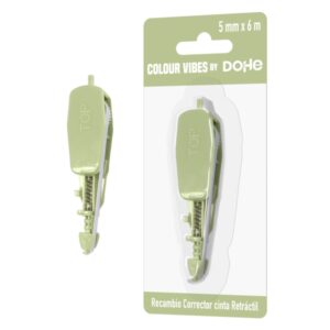 dohe colour vibes recambio de cinta correctora 5mm x 6m retractil color verde