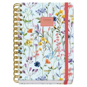 dohe premium eden agenda escolar 26/27 formato a5 semana vista papel offset ahuesado 80g cubierta de carton plastificado espiral metalica doble goma 15x21x2cm multicolor