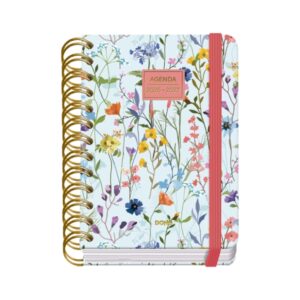 dohe premium eden agenda escolar 26/27 formato a6 dia pagina papel offset ahuesado 80g cubierta de carton plastificado espiral metalica doble goma 12x17x3cm multicolor
