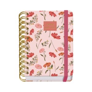 dohe premium belle agenda escolar 26/27 formato a6 dia pagina papel offset ahuesado 80g cubierta de carton plastificado espiral metalica doble goma 12x17x3cm multicolor