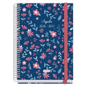 dohe prime lovely agenda escolar 26/27 formato a5 dia pagina papel offset ahuesado 70g cubierta de carton plastificado espiral goma 15x21x4cm multicolor