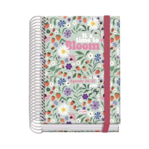 dohe prime bloom agenda escolar 26/27 formato a6 dia pagina papel offset ahuesado 70g cubierta de carton plastificado espiral goma 12x17x3cm multicolor