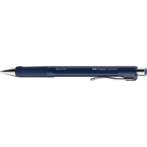 faber castell beyond ball boligrafo retractil punta 1mm trazo de 0.5mm grip de agarre tinta azul color del cuerpo azul