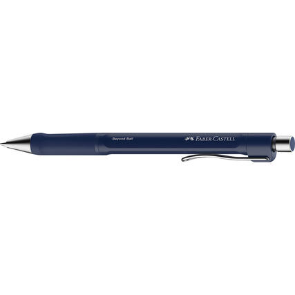 faber castell beyond ball boligrafo retractil punta 1mm trazo de 0.5mm grip de agarre tinta azul color del cuerpo azul
