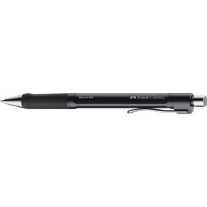 faber castell beyond ball boligrafo retractil punta 1mm trazo de 0.5mm grip de agarre tinta negra color del cuerpo negro