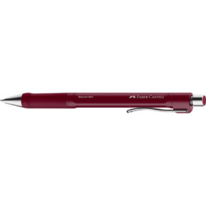 faber castell beyond ball boligrafo retractil punta 1mm trazo de 0.5mm grip de agarre tinta roja color del cuerpo rojo