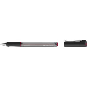 faber castell beyond gel broad boligrafo con capuchon punta 1mm trazo de 0.6mm grip de agarre tinta gel roja
