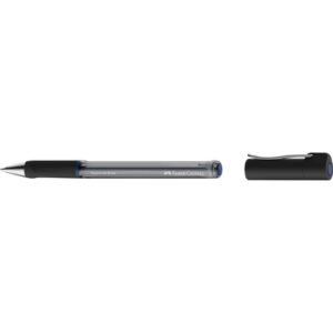 faber castell beyond gel broad boligrafo con capuchon punta 1mm trazo de 0.6mm grip de agarre tinta gel azul