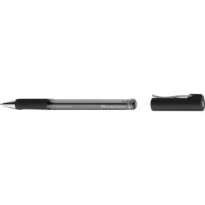 faber castell beyond gel broad boligrafo con capuchon punta 1mm trazo de 0.6mm grip de agarre tinta gel negra