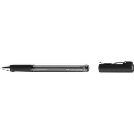 faber castell beyond gel broad boligrafo con capuchon punta 1mm trazo de 0.6mm grip de agarre tinta gel negra