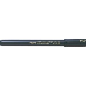pilot super color rotulador permanente ultra fino punta de poliacetal 1mm libre de xileno color negro