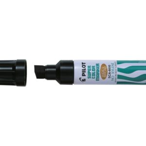 pilot super color 6600 rotulador permanente multisuperficie extragrueso punta biselada extragruesa de fibra tinta base alcohol libre de xileno cuerpo metalico color negro