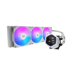 cooler master masterliquid core nex digital 360 argb kit de refrigeracion liquida pantalla led digital 2,1" color blanco