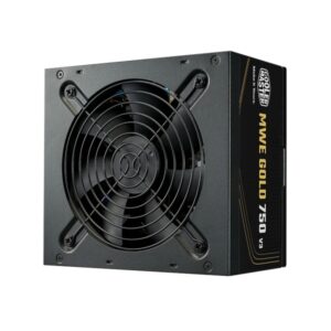cooler master mwe v3 fuente de alimentacion 80+ gold 750w atx 3.1 12v 2x6 pfc activo no modular
