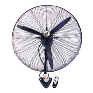 muvip ventilador industrial de pared 230w 3 velocidades oscilante mando a distancia color negro