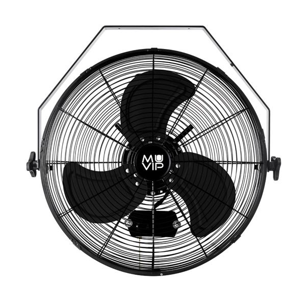 muvip ventilador industrial de pared exterior 140w 3 velocidades resistente a agua y polvo ajuste de inclinacion color negro