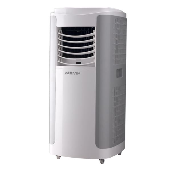 muvip aire acondicionado portatil 3000 frigorias 1300w pantalla tactil superior control remoto funciones de climatizacion y ventilacion