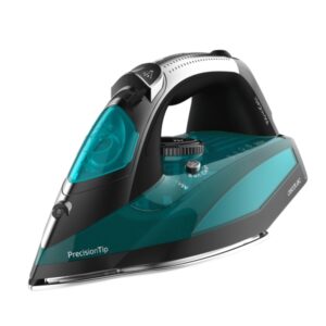 cecotec fast and furious 5020 force plancha de ropa 2600w vapor continuo 60g/min golpe de vapor 210g/min suela ultradeslizante sistema antigoteo punta de precision color negro y azul