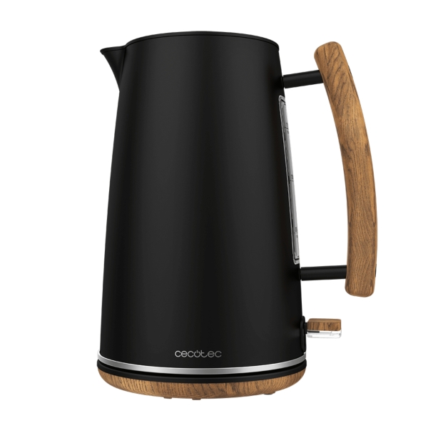 cecotec thermosense 400 black woody hervidor de agua 3000w capacidad de 1.7l acero inoxidable filtro antical base 360º ventana de visualizacion color negro
