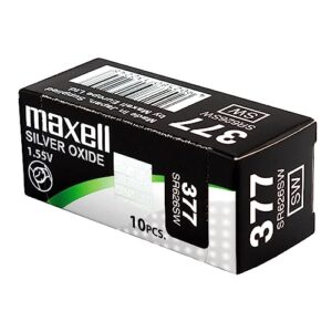 maxell 377 pack de 10 pilas oxido de plata 1.55v sr0626sw