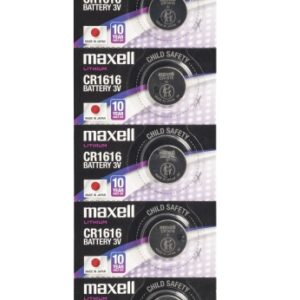 maxell pack de 5 pilas litio de boton cr1616 3v