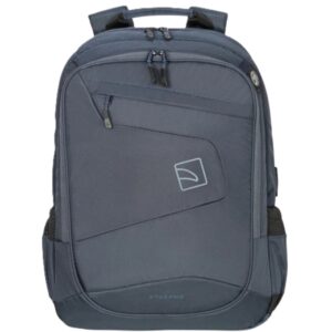 tucano lato mochila portatil 17" respaldo y correas acolchados doble compartimento bolsillos para botella y paraguas color azul