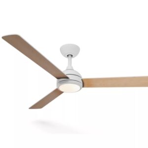 philips velyx ceiling ventilador de techo con luz led hasta 6500k aspas fijas 32w ventilador + 24w luz mando a distancia color blanco/madera