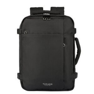 tucano tugo m mochila portatil 15,6" mochila de viaje para cabina compartimento trasero acolchado soporte airtag color negro