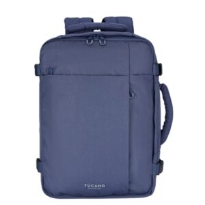 tucano tugo ml mochila portatil 17" mochila de viaje para cabina compartimento trasero acolchado soporte airtag color azul