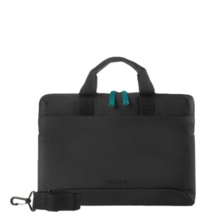 tucano smilza maletin portatil 15,6" tamaño slim sistema anti choques mango doble color negro