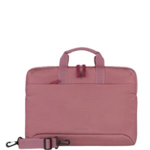 tucano smilza maletin portatil 15,6" tamaño slim sistema anti choques mango doble color rosa