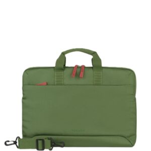 tucano smilza maletin portatil 15,6" tamaño slim sistema anti choques mango doble color verde