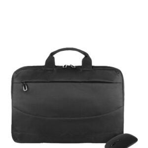tucano idea maletin portatil 15,6" + raton inalambrico tamaño slim interior acolchado color negro
