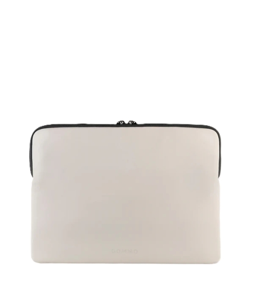 tucano gommo sleeve funda portatil 15,6" material engomado impermeable bolsillo para accesorios color gris