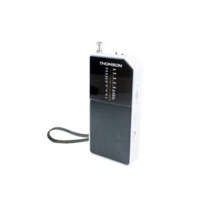 thomson rt205 radio fm/am portatil analogica antena telecopica color blanco/negro