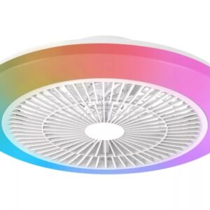 philips amigo flat fan ceiling ir rd ventilador de techo con luz led hasta 6500k aspas integradas 20w ventilador + 40w luz rgb mando a distancia color blanco