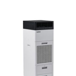 brother spot cooler pd 7105 climatizador evaporativo potencia hasta 220w flujo hasta 500 m3/h hasta 6 horas de enfriamiento dos tanques de 5 litros extraibles ruedas multidireccionales color blanco