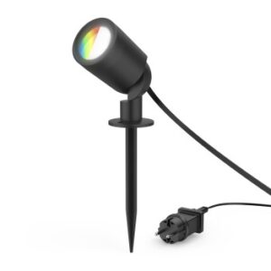 hama foco de jardin inteligente piqueta de tierra impermeable wifi ip44