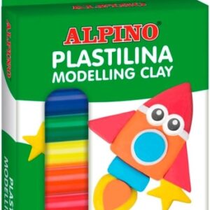 alpino pack con 8 barras de plastilina 12gr muy flexible pueden mezclarse sin gluten colores surtidos