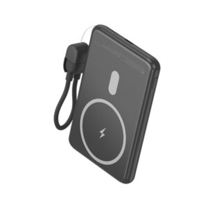 leotec powerbank inalambrico 5.000 mah pd 20w qi 15w color negro