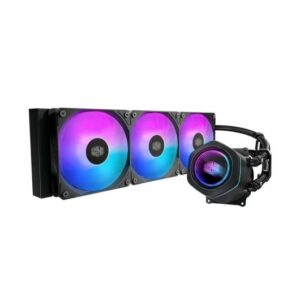 cooler master masterliquid 360 core nex argb kit de refrigeracion liquida ventiladores preinstalados argb iluminacion espejo infinito color negro