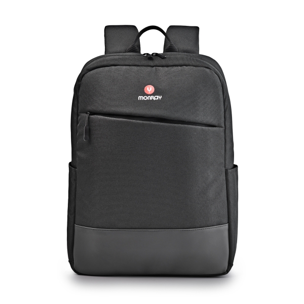 ngs monray sacks venture mochila para portatil hasta 15.6" suave acolchado interno resistente al agua bolsillo exterior + 2 bolsillos laterales color negro