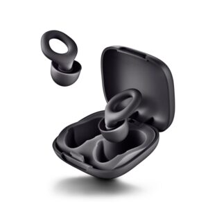 ngs noon tapones para oidos con reduccion de ruido silicona funda y 4 almohadillas color negro