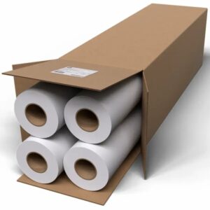 hp pack de 4 rollos papel blanco brillante 90gr 24" 610mm x 45.7m (pack 4 x c6035a)