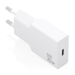 aisens cargador de pared 30w gan 1xusb c power delivery 3.0 ultra delgado multiples protecciones de seguridad color blanco