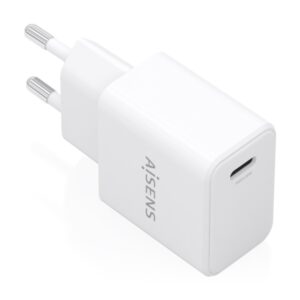 aisens cargador gan 20w 1xusb c pd3.0 color blanco
