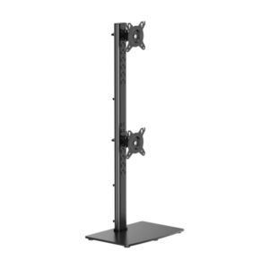 aisens soporte de mesa eco con peana giratorio e inclinable para 2 monitores/tv de 17 34" peso máximo 12kg color negro