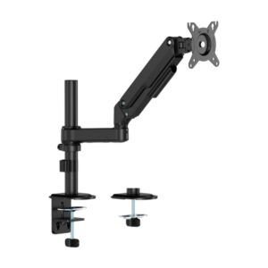 aisens soporte de mesa eco con contrapeso giratorio e inclinable para monitor/tv de 17 32" 1 brazo y 3 pivotes peso máximo 9kg color negro