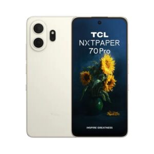 tcl nxtpaper 70 pro 5g smartphone pantalla 6.9" 8gb 256gb camara 50mp bateria 5200mah color dorado